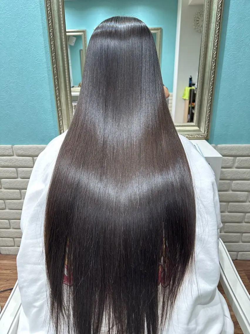 ロング カラー ブリーチ 髪質改善 縮毛矯正 縮毛矯正 Rely リリーのヘアスタイル