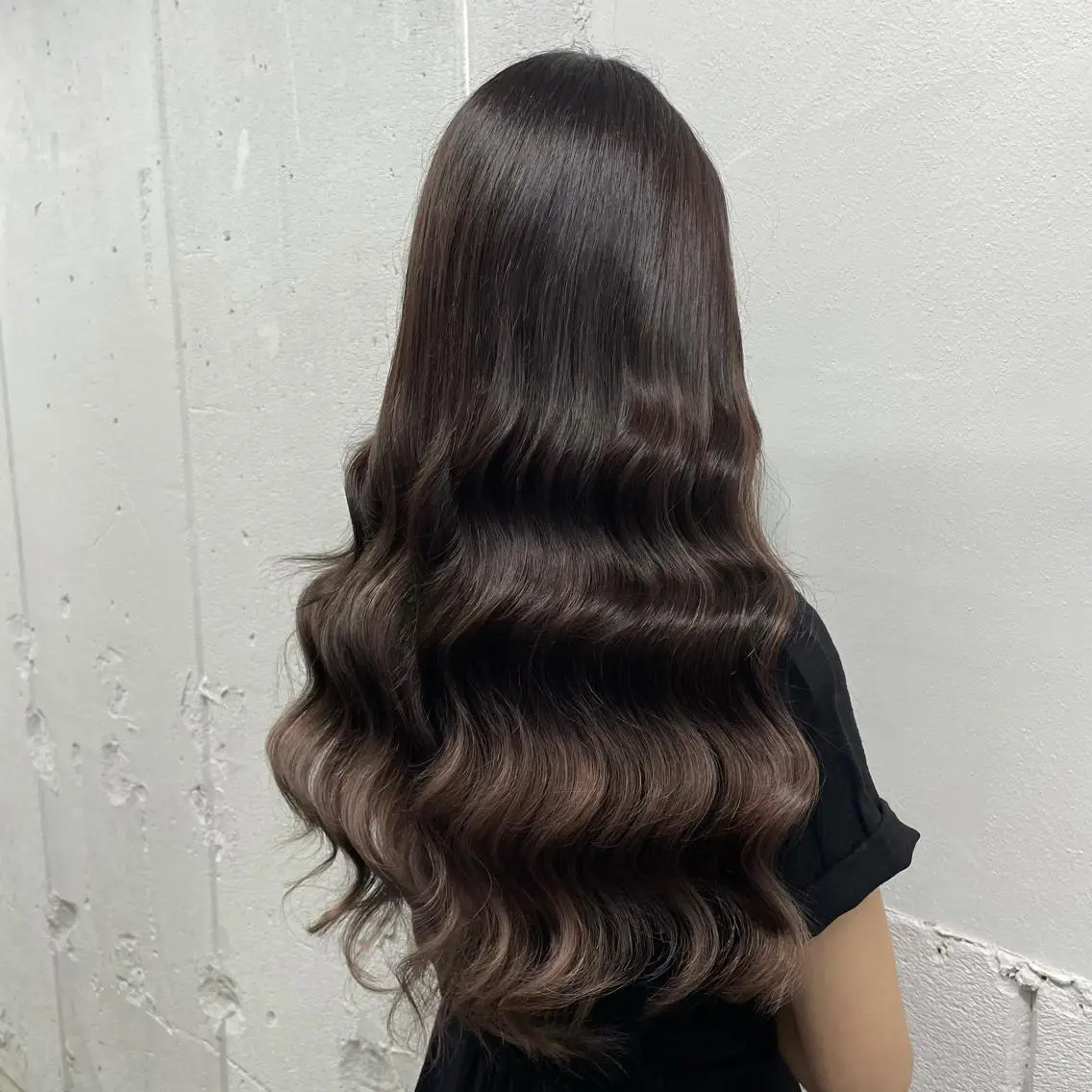 ロング カラー シールエクステ バレイヤージュ ミストバング ダブルカラー  フェイスフレーミング ヘアカラー エクステ 🧡艶髪/エクステ 🫧🧡YUKI❄️のヘアスタイル