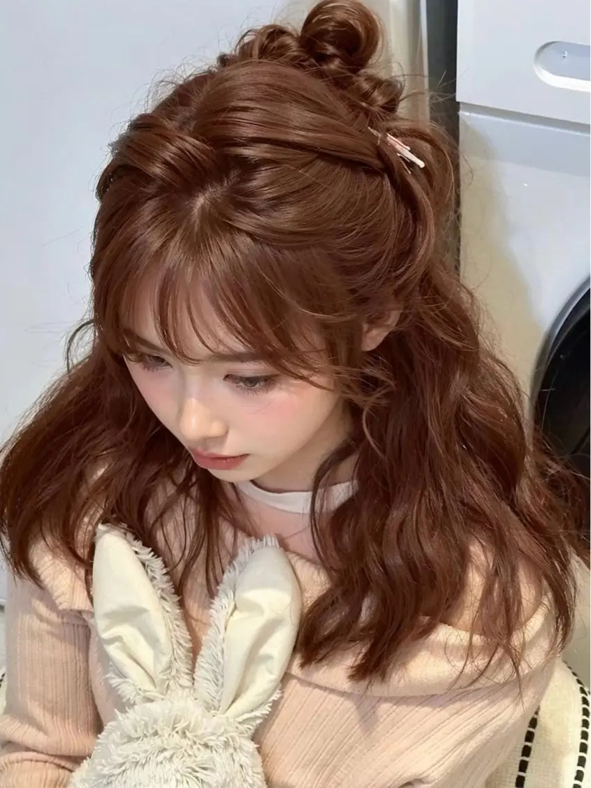 ロング カラー ヘアカラー トリートメント 🪽天神/うる艶 /トレンドヘア🪽のヘアスタイル