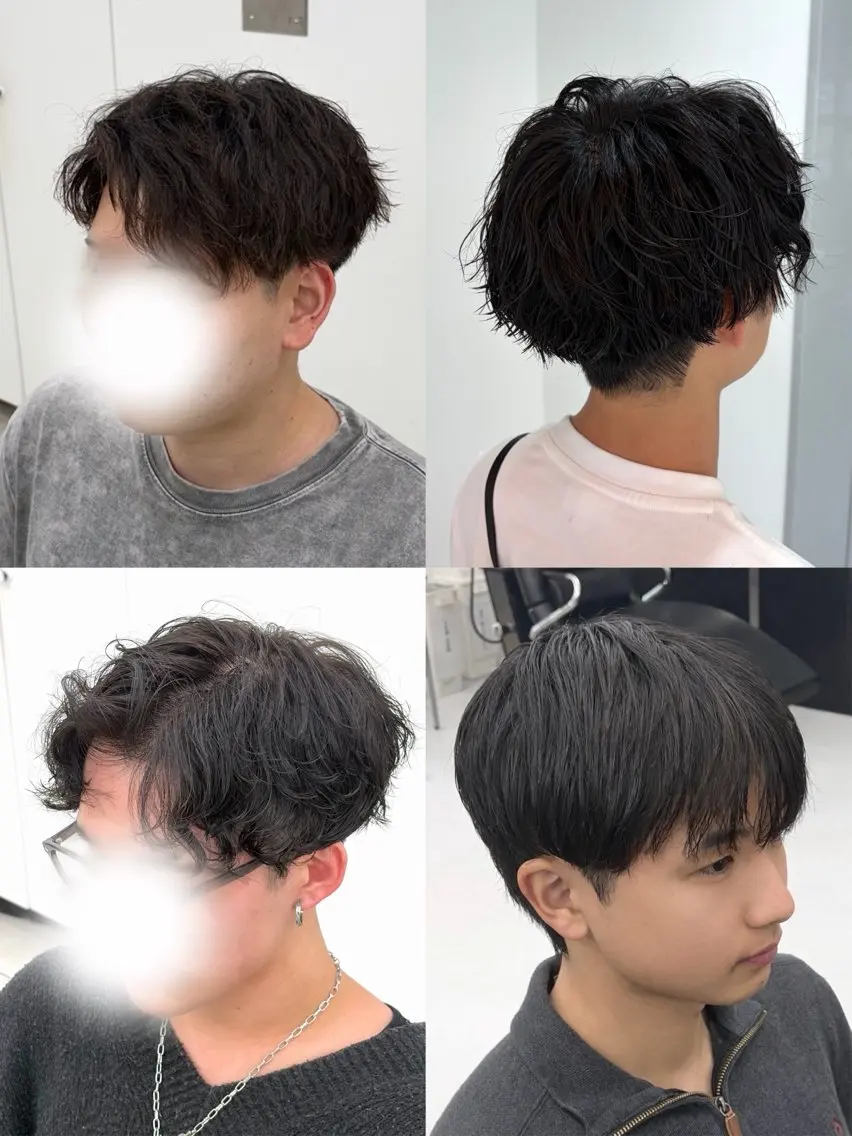 パーマ メンズ メンズパーマ 波巻きパーマ Kurumi リトル渋谷のヘアスタイル
