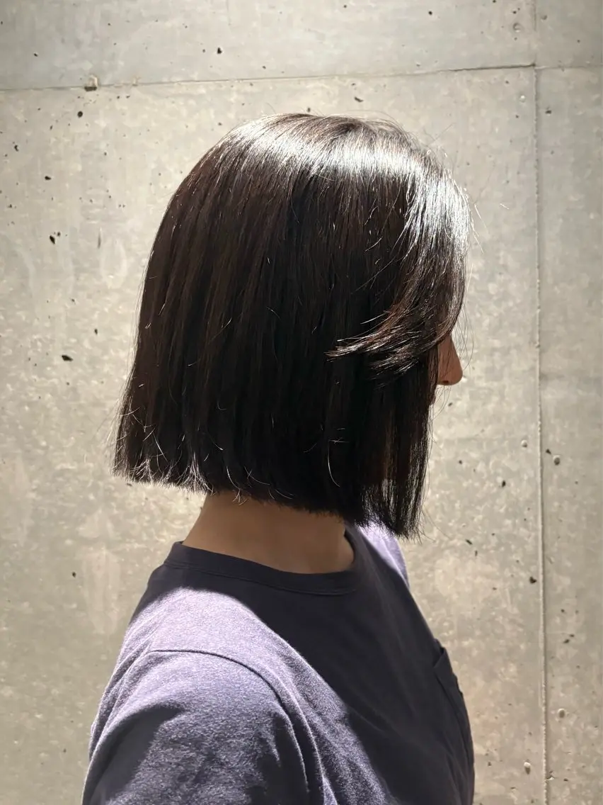 ショート 切りっぱなしボブ ボブ 💎髪質改善/海外風 💎みそらのヘアスタイル