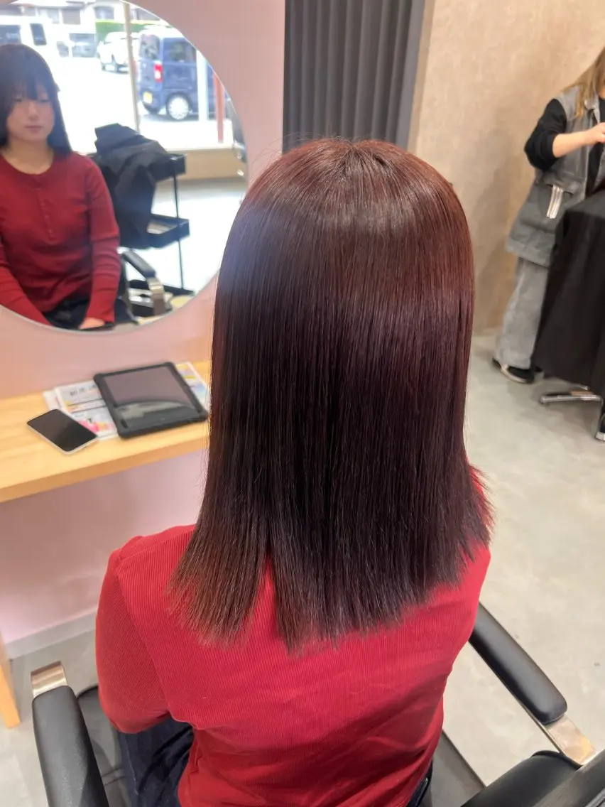 ミディアム カラー 🎀透明感カラー /ハイトーン🎀のヘアスタイル