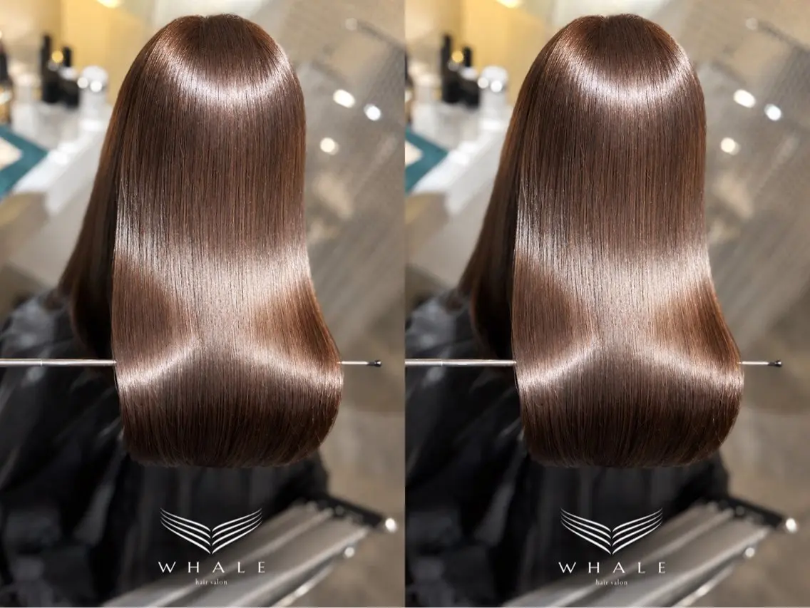 ミディアム トリートメント WHALE hair × beautyのヘアスタイル