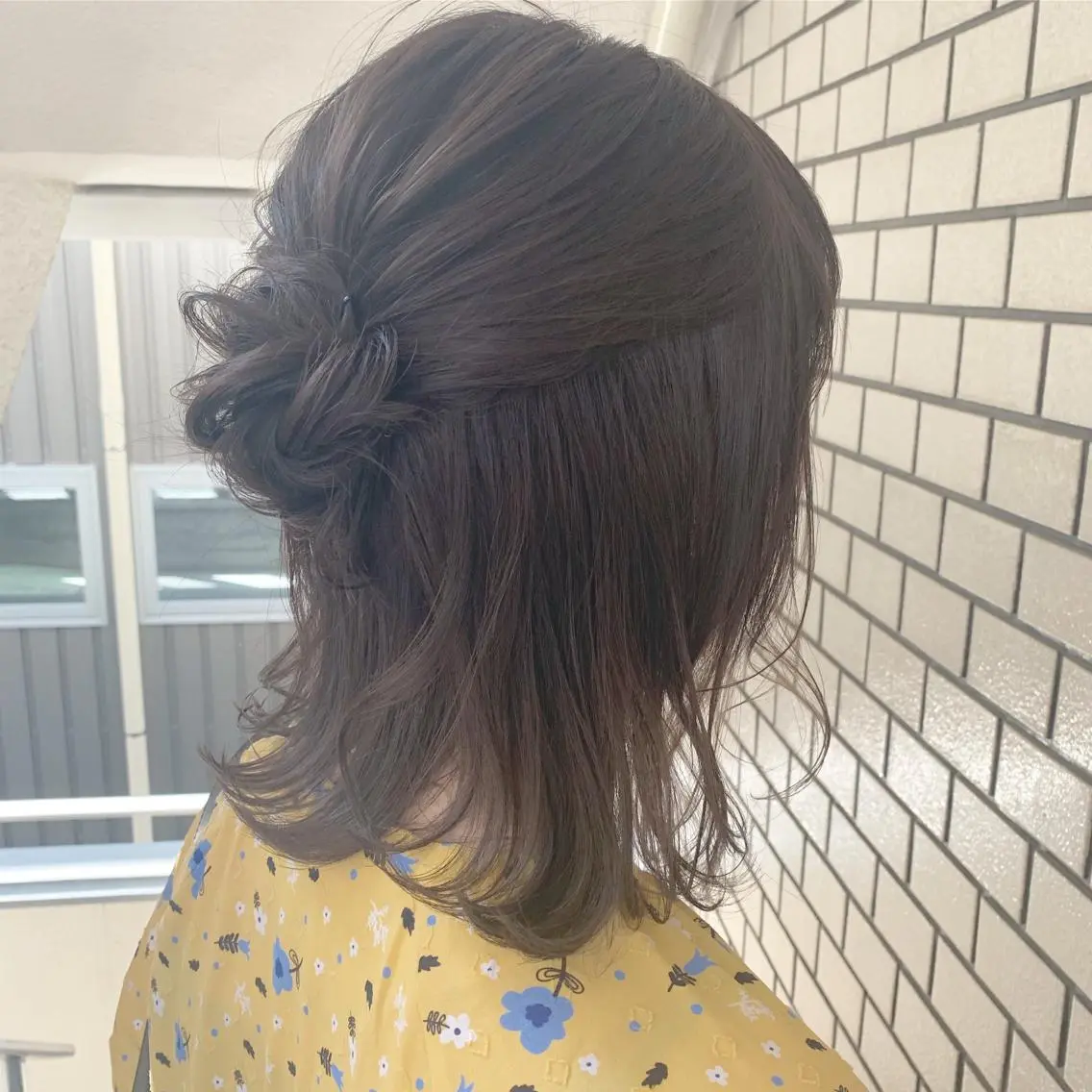 ミディアム カラー ヘアアレンジ 透明感カラー グレージュ HARUKA ⭐️モデル募集中⭐️のヘアスタイル