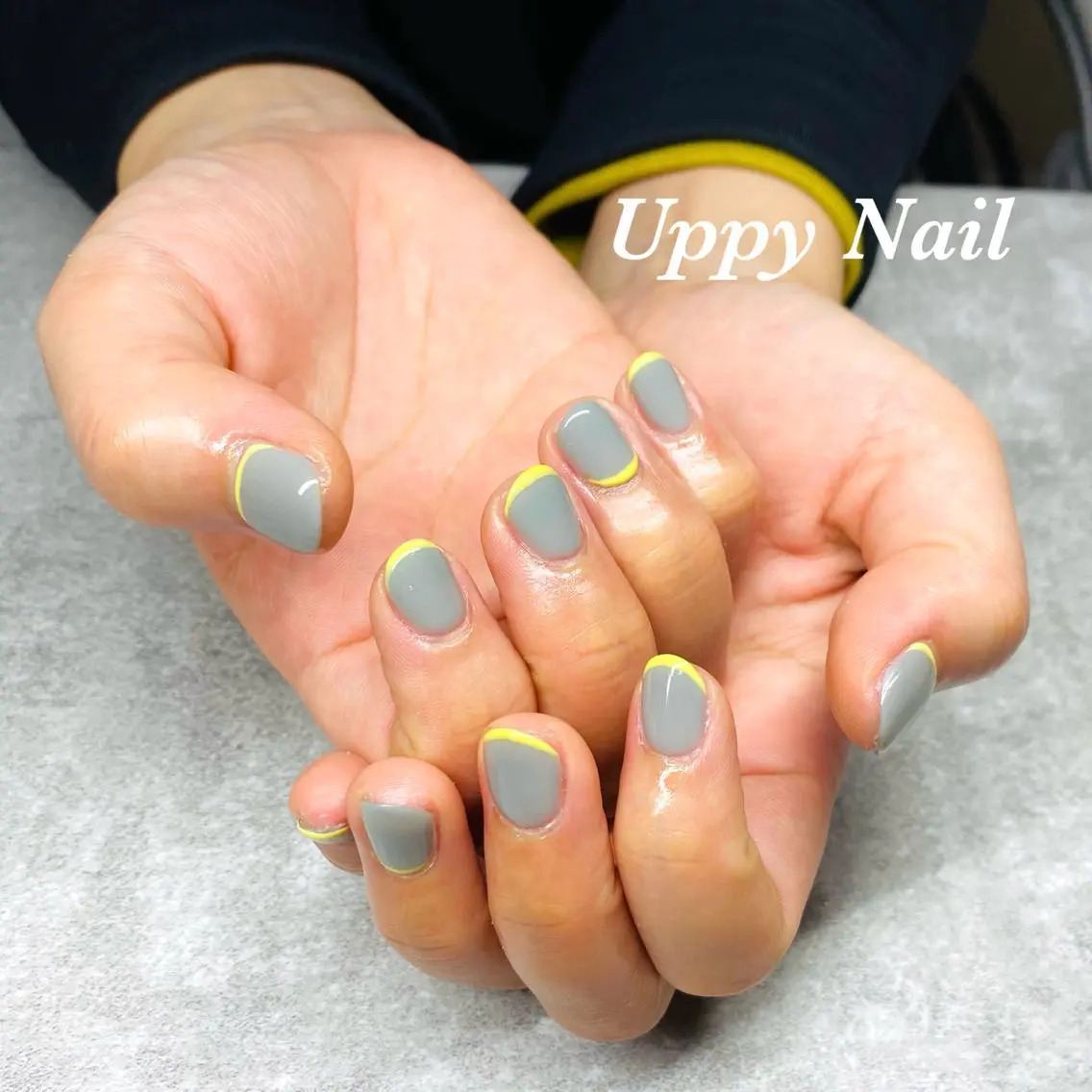 ネイル カジュアル フレンチネイル オフィスネイル シンプルネイル ハンドネイル Uppy Nail ukyoのネイルデザイン