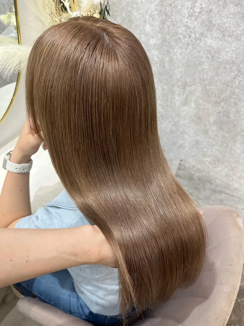 ロング カラー ヘアカラー トリートメント 畠中 唯/ハイトーン 🌱艶髪ヘアのヘアスタイル