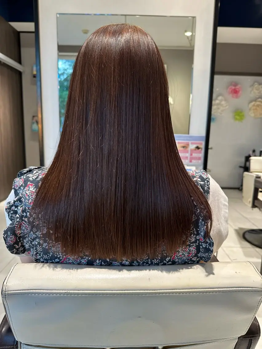 ロング カット 縮毛矯正 トリートメント 宇田川 大輝のヘアスタイル