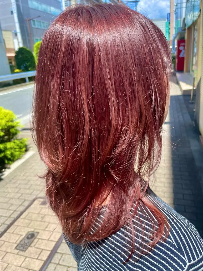 セミロング カット ヘアカラー 🦋NAKAMURA 🦋のヘアスタイル