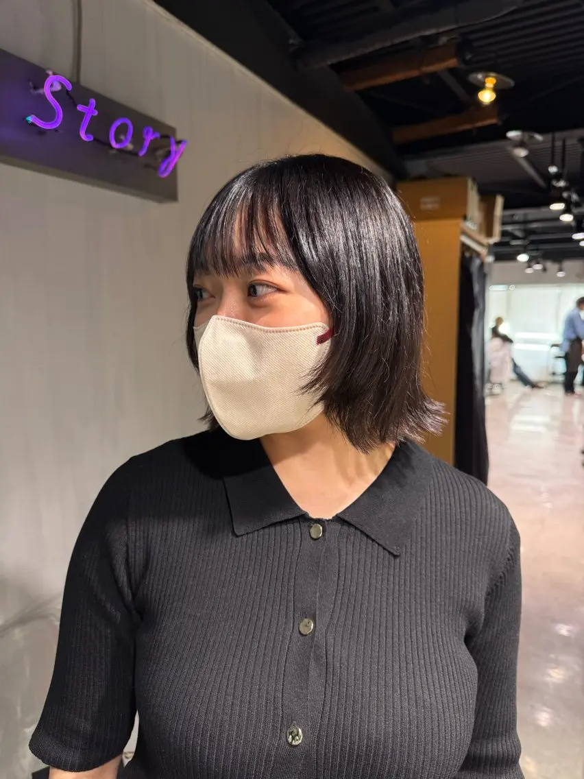 ショート カラー カット ヘアカラー NANAMI🩵 大人可愛い韓国ヘアのヘアスタイル