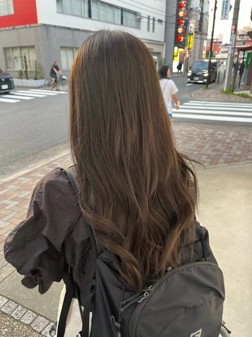 カラー ブラウンカラー オリーブブラウン ヘアカラー トリートメント 艶カラー/癒しヘッド スパ🫧/chikaのヘアスタイル