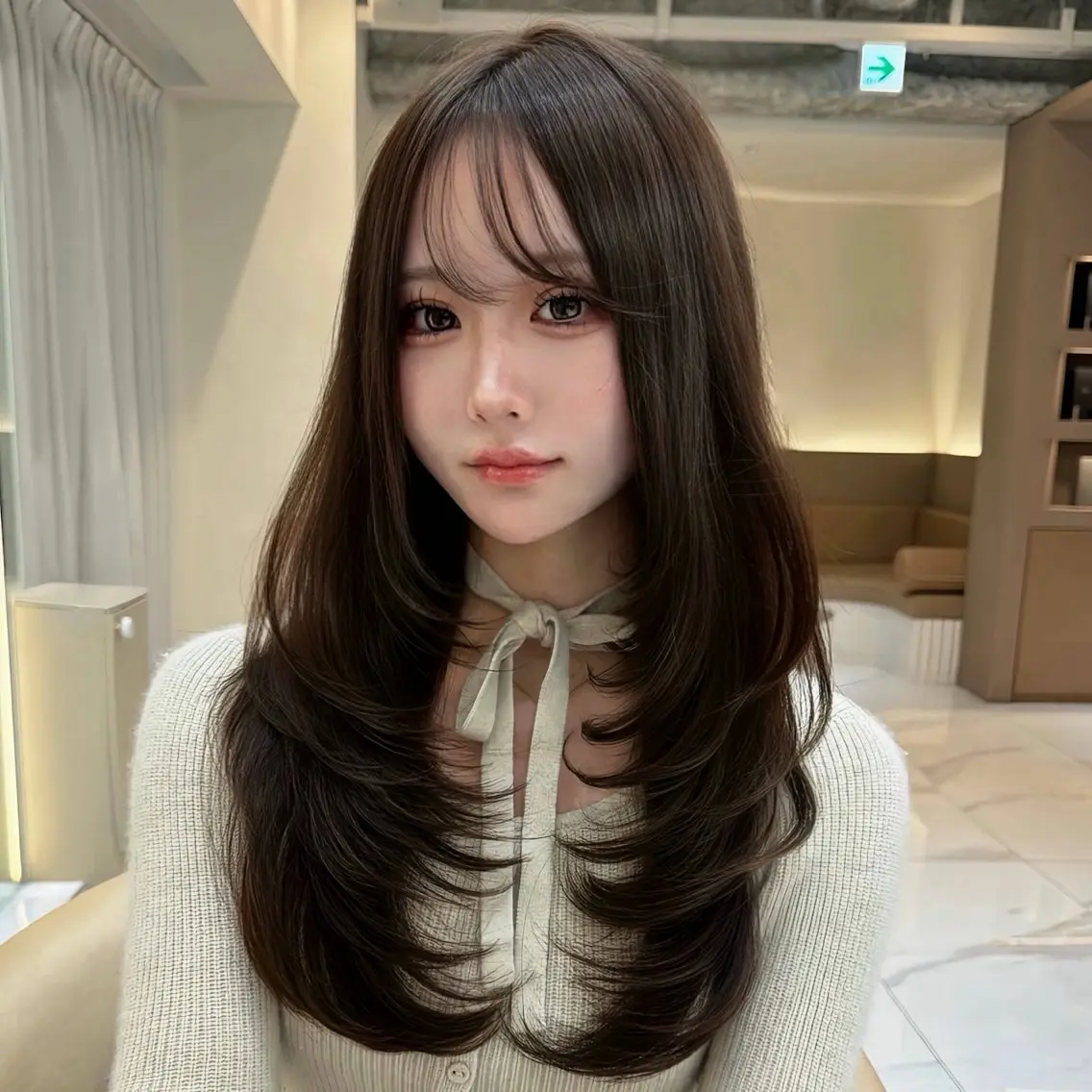 【大人気🌟】韓国風ロングレイヤーカット➕ライトトリートメント🤍🌷の写真