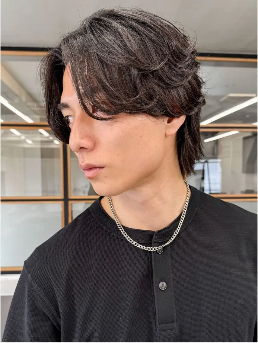 ショート パーマ メンズ メンズパーマ 刈り上げ ショートヘア ニュアンスパーマ ˗ˏˋいくみˎˊ˗ /パーマ/カラーのヘアスタイル