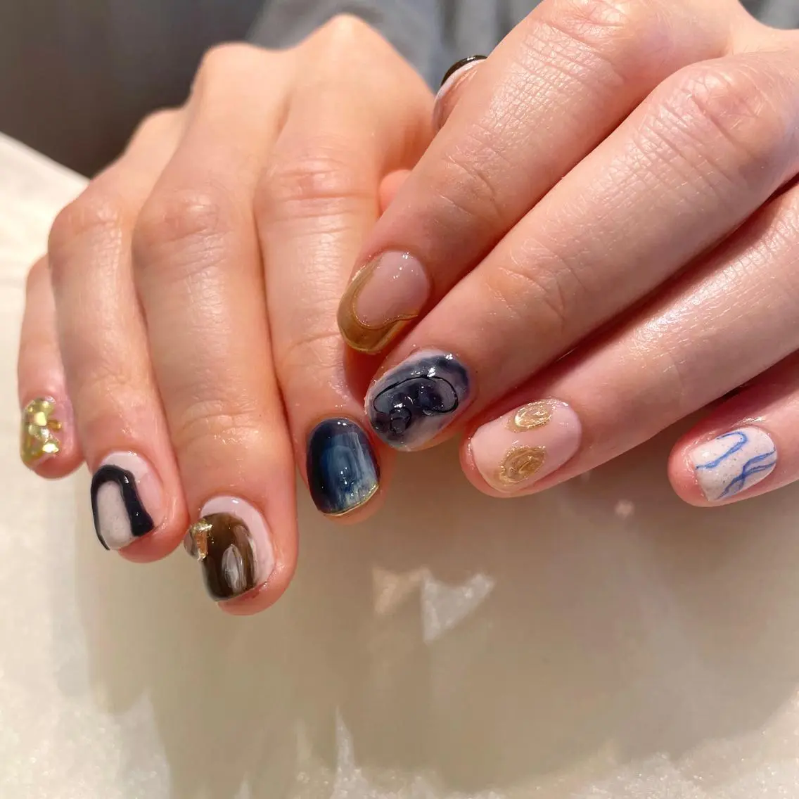 ネイル ハンドネイル 新井 ひなののネイルデザイン