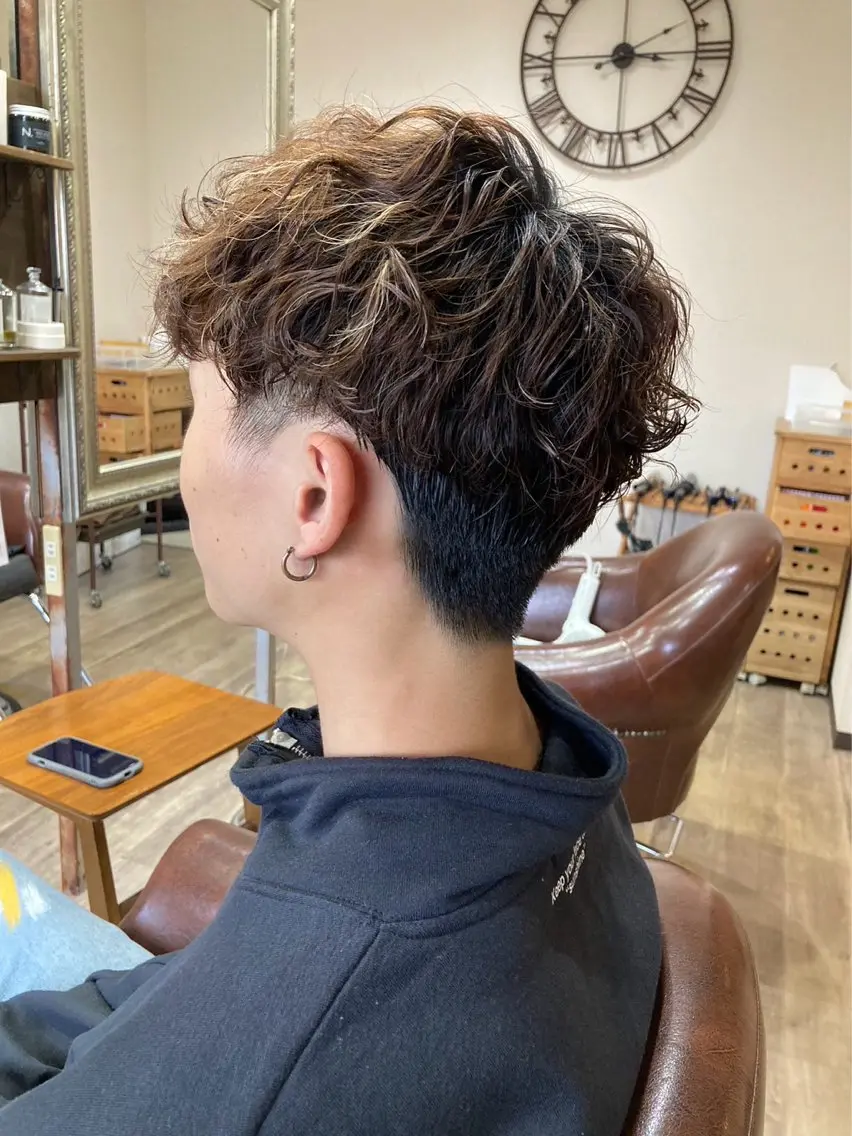 【💈おしゃれかっこいい✨】メンズパーマ+カットの写真