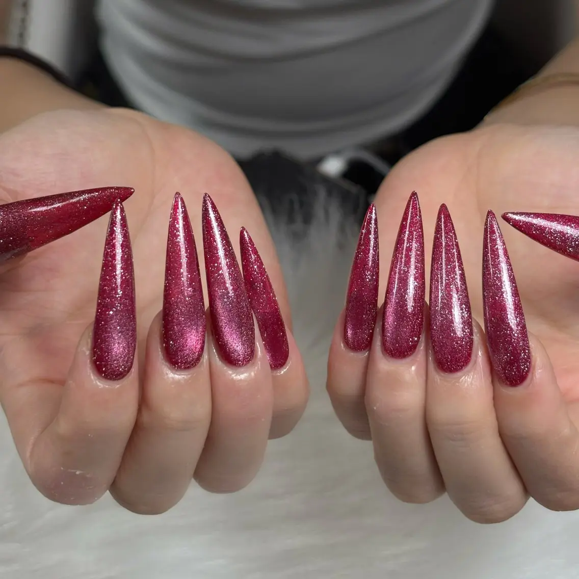 ネイル ゴージャス キラキラネイル 韓国ネイル ロングネイル マグネットネイル ハンドネイル Sully Nail  Labのネイルデザイン