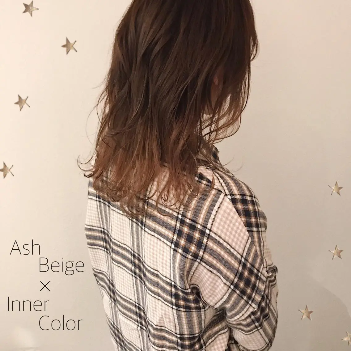 ミディアム カラー カット ヘアカラー 市川 千夏のヘアスタイル