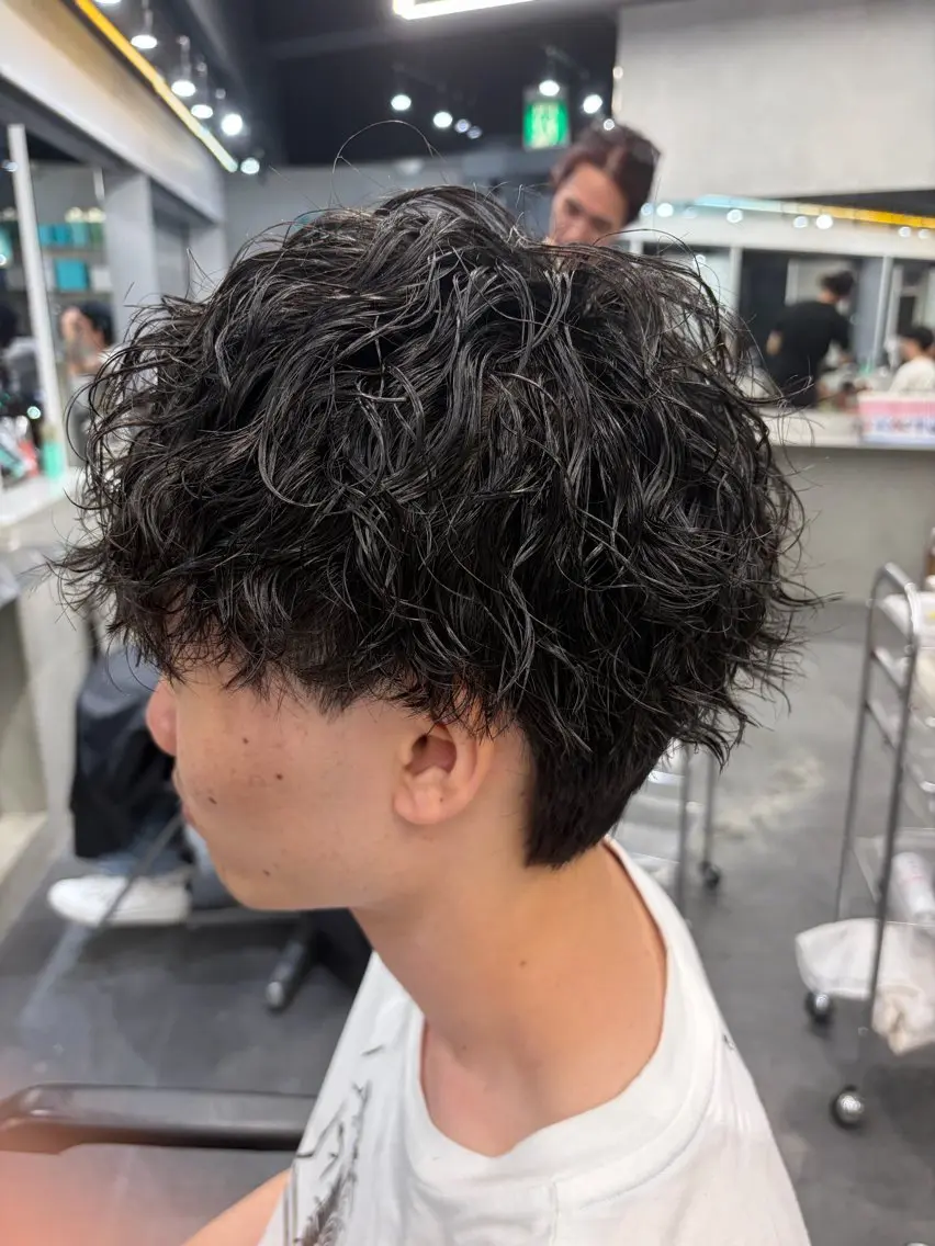 パーマ メンズ 室谷 柚羽のヘアスタイル