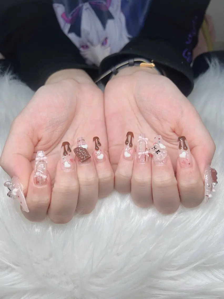 ネイル ハンドネイル Lee Nails チップ長さだし専門店のネイルデザイン