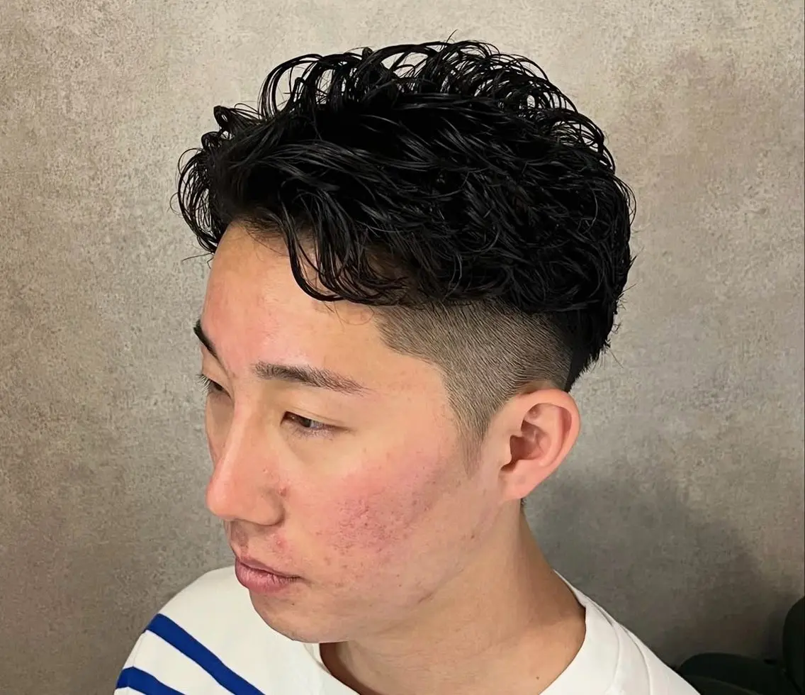 ショート パーマ メンズ 田上 雄貴 横浜関内/床屋のヘアスタイル