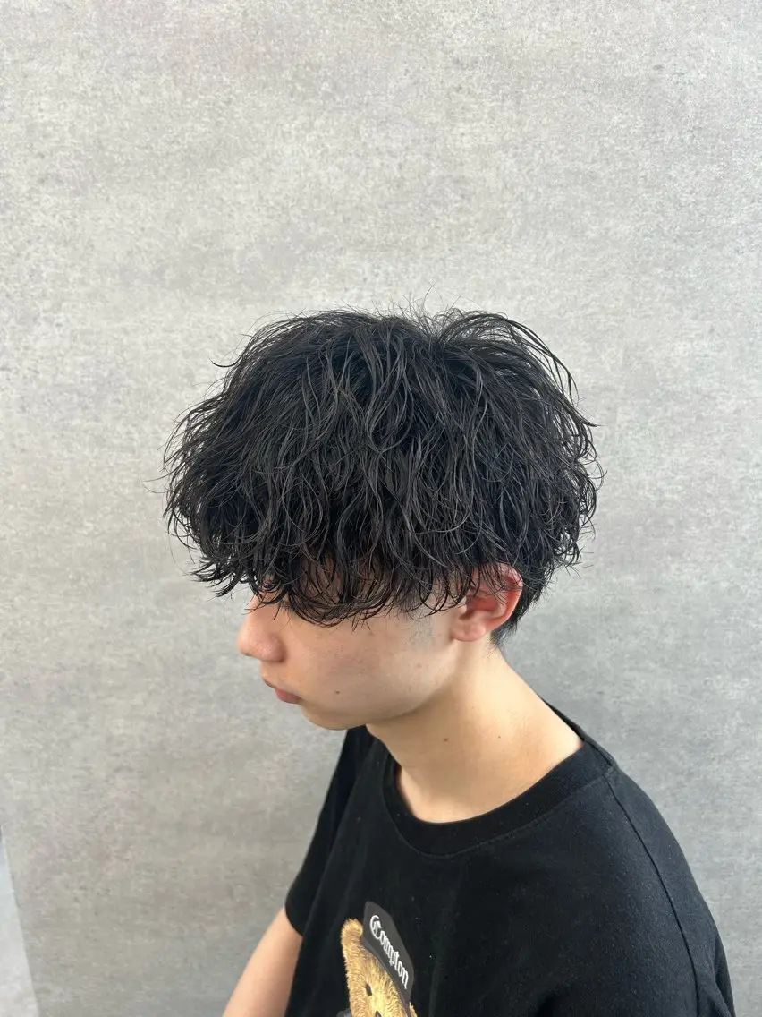 パーマ メンズ カット パーマ トリートメント ヘッドスパ ヘアセット イケメン製造機 🔥上原沙羅🔥のヘアスタイル