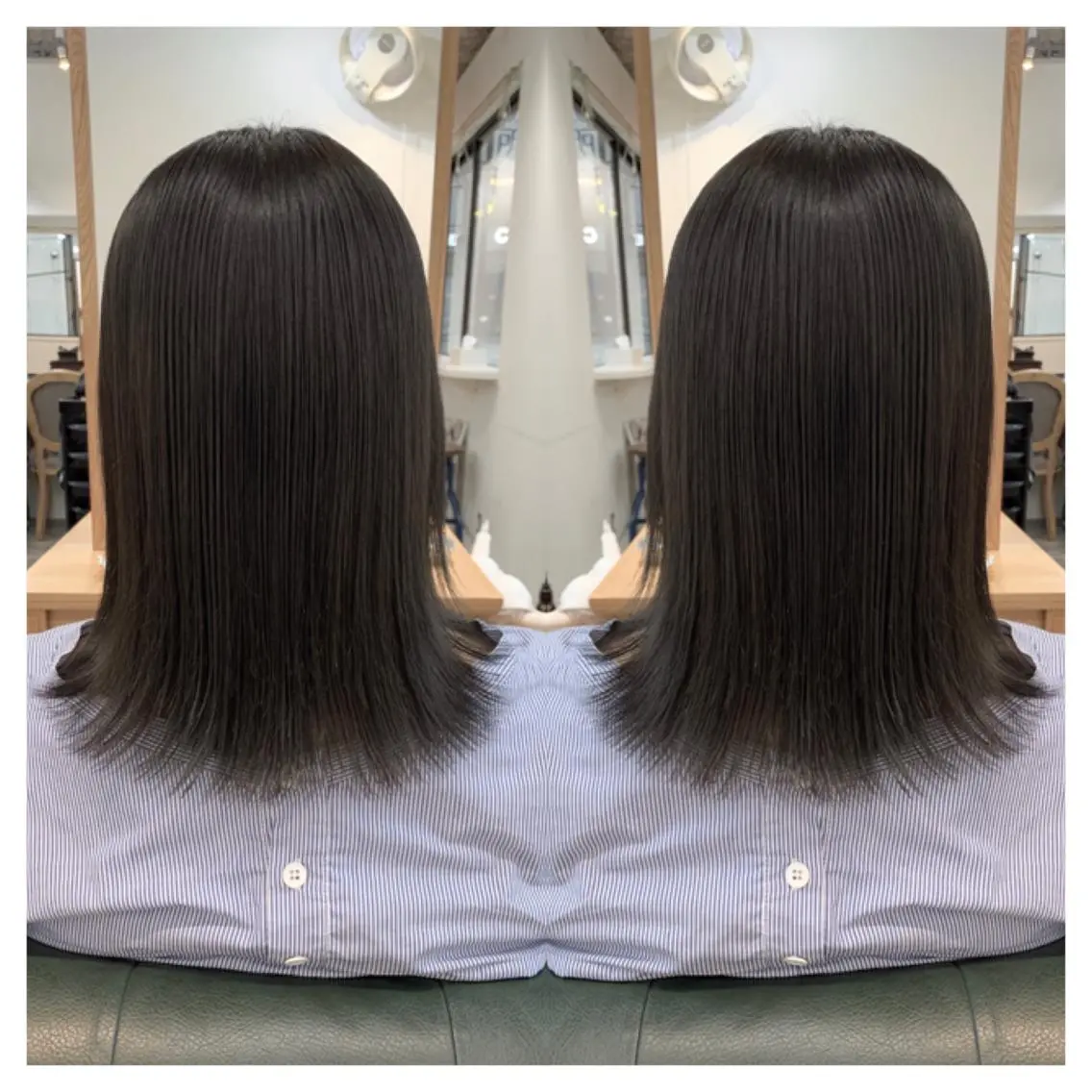 ミディアム カラー カット ヘアカラー トリートメント 村山 茉衣のヘアスタイル