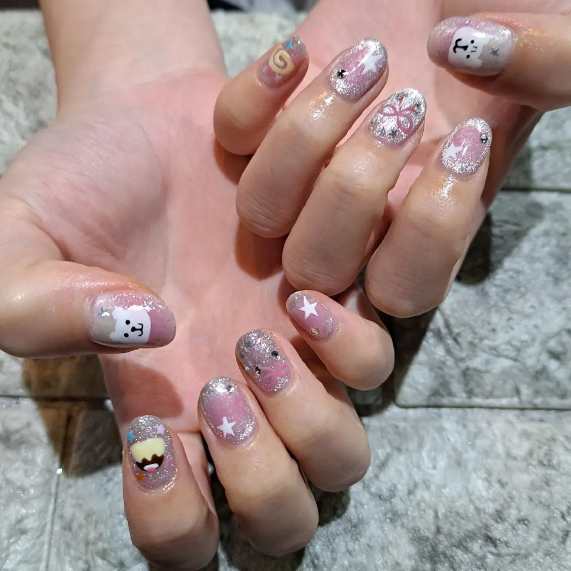 ネイル ジェルネイル ハンドネイル RounGe町田店 🧸大谷のネイルデザイン