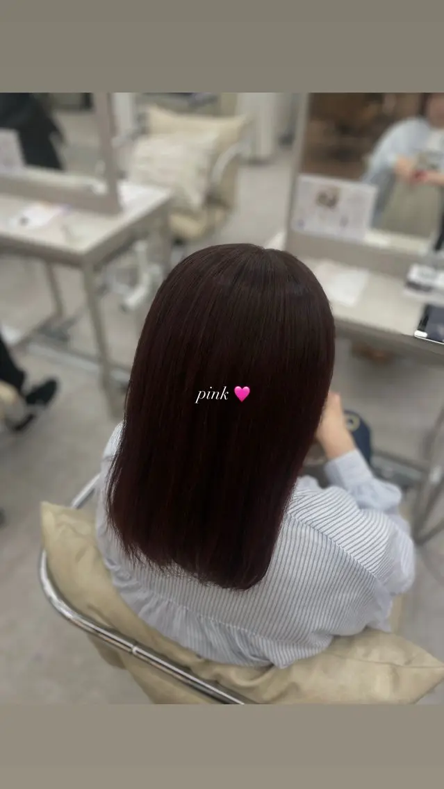 カラー ブラウンカラー 透明感カラー ピンクカラー 髪質改善 ヘアカラー トリートメント COCO_ Minonのヘアスタイル