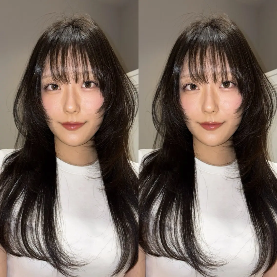 ロング カット ヘアカラー トリートメント ブリーチ🌟レイヤー 縮毛矯正/青木華音のヘアスタイル