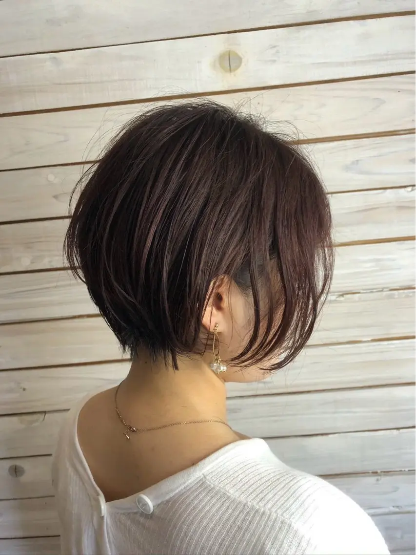 ショート ショートボブ ボブ ショートヘア 松田 慧児のヘアスタイル