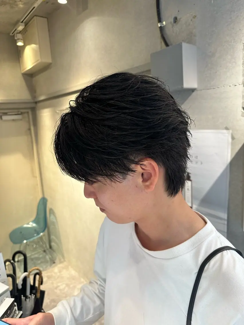 パーマ メンズ カット パーマ 💎メンズカット ／フェザー／細野💎のヘアスタイル