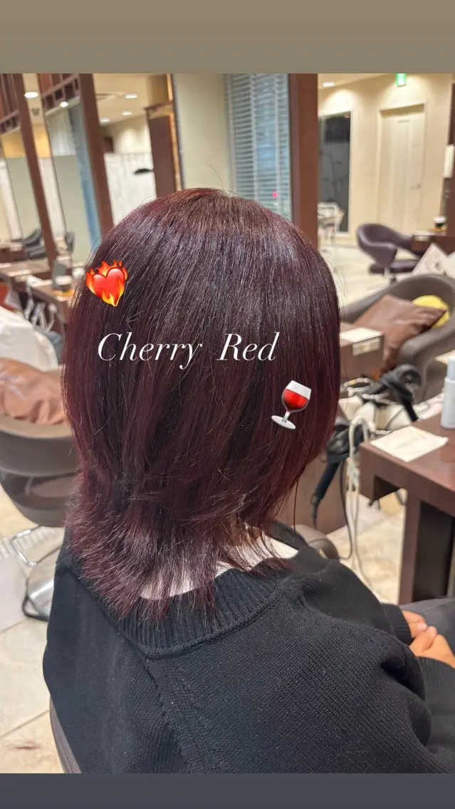 ミディアム ベージュ/ピンク IBUKI🍒のヘアスタイル