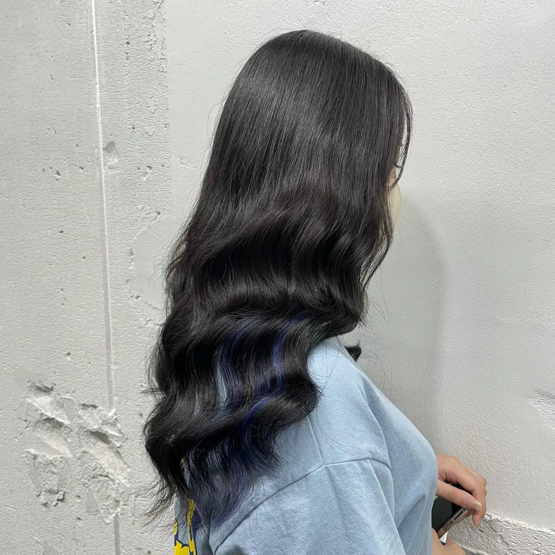 ロング カラー シールエクステ バレイヤージュ ミストバング ダブルカラー  フェイスフレーミング ヘアカラー エクステ 🧡艶髪/エクステ 🫧🧡YUKI❄️のヘアスタイル