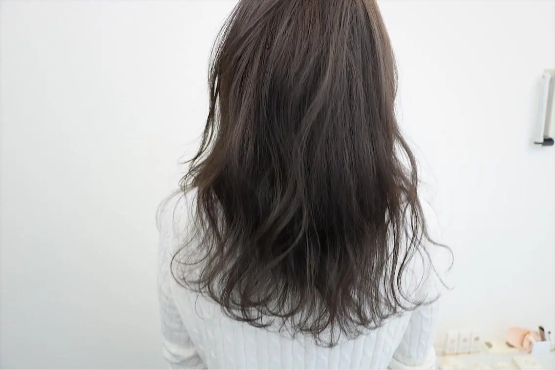 ロング カラー ブルーカラー ブルージュ soins de MaLilyのヘアスタイル