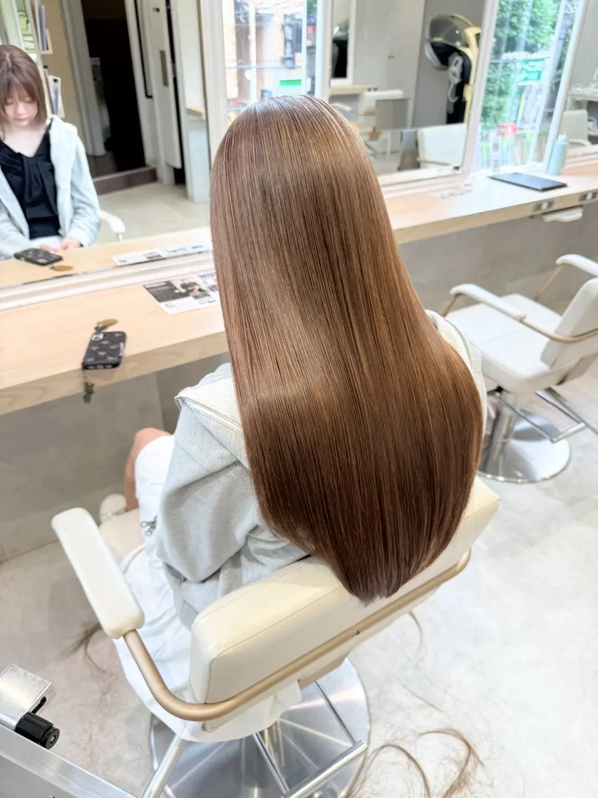 ロング パーマ カット 縮毛矯正 トリートメント 美髪⭐︎髪質改善 井上　康司のヘアスタイル