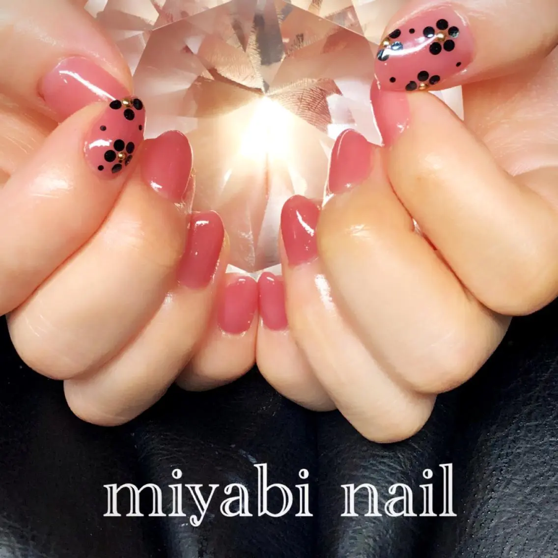 ネイル アートネイル フラワーネイル 持ち込み ハンドネイル miyabi nail 桂川駅近くのネイルデザイン