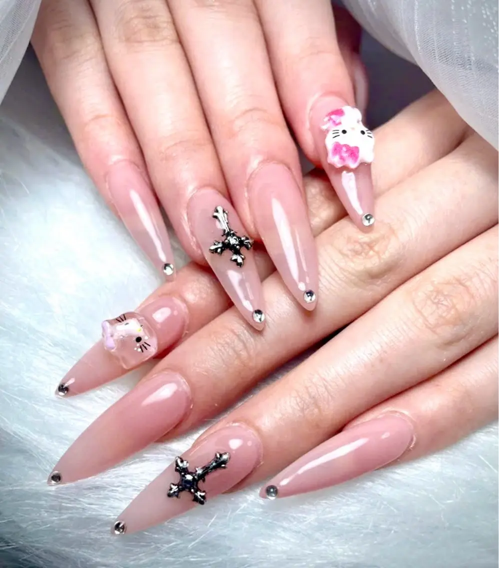 ネイル ピンク ネイルチップ Michan Nailのネイルデザイン