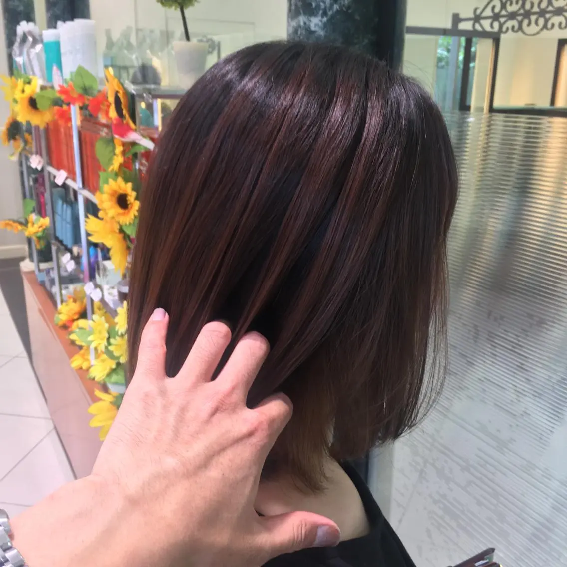 ショート パーマ 外国人風カラー 縮毛矯正 ヘアカラー ブリーチ/バレイヤ ージュ川端裕司のヘアスタイル