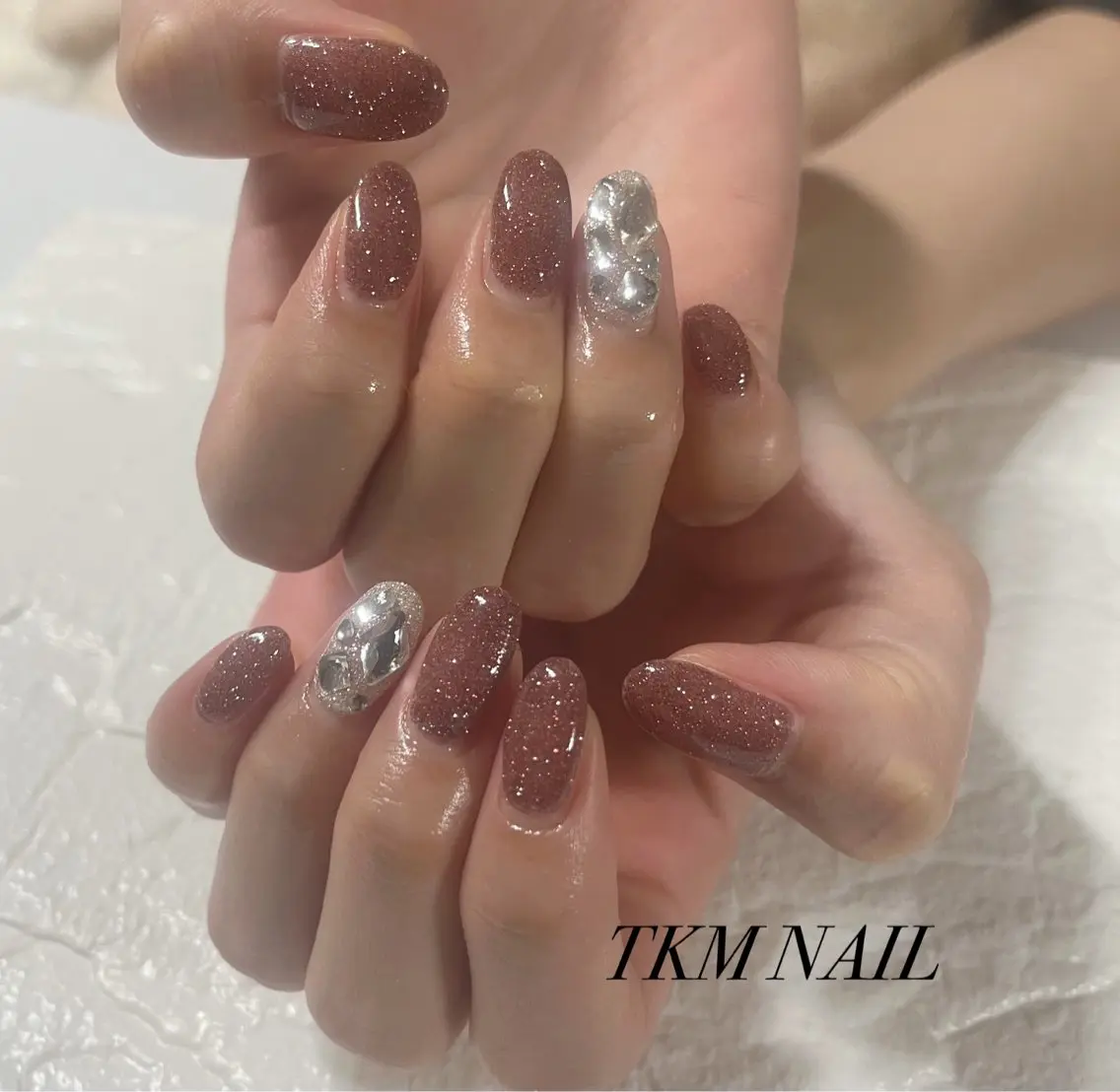 ネイル キラキラネイル シンプルネイル ______ TKM  NAILのネイルデザイン