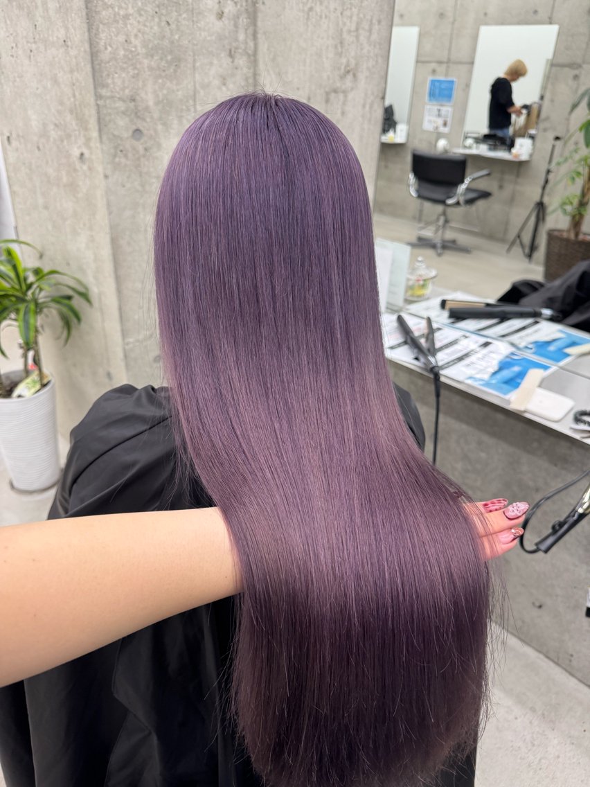 カラー ヘアカラー Asami／名古屋／ ハイトーン／デザインのヘアスタイル
