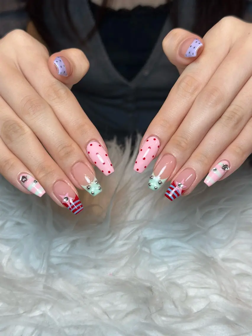 ネイル ジェルネイル ロングネイル マグネットネイル 持ち込み パラジェル ハンドネイル Sully Nail  Labのネイルデザイン