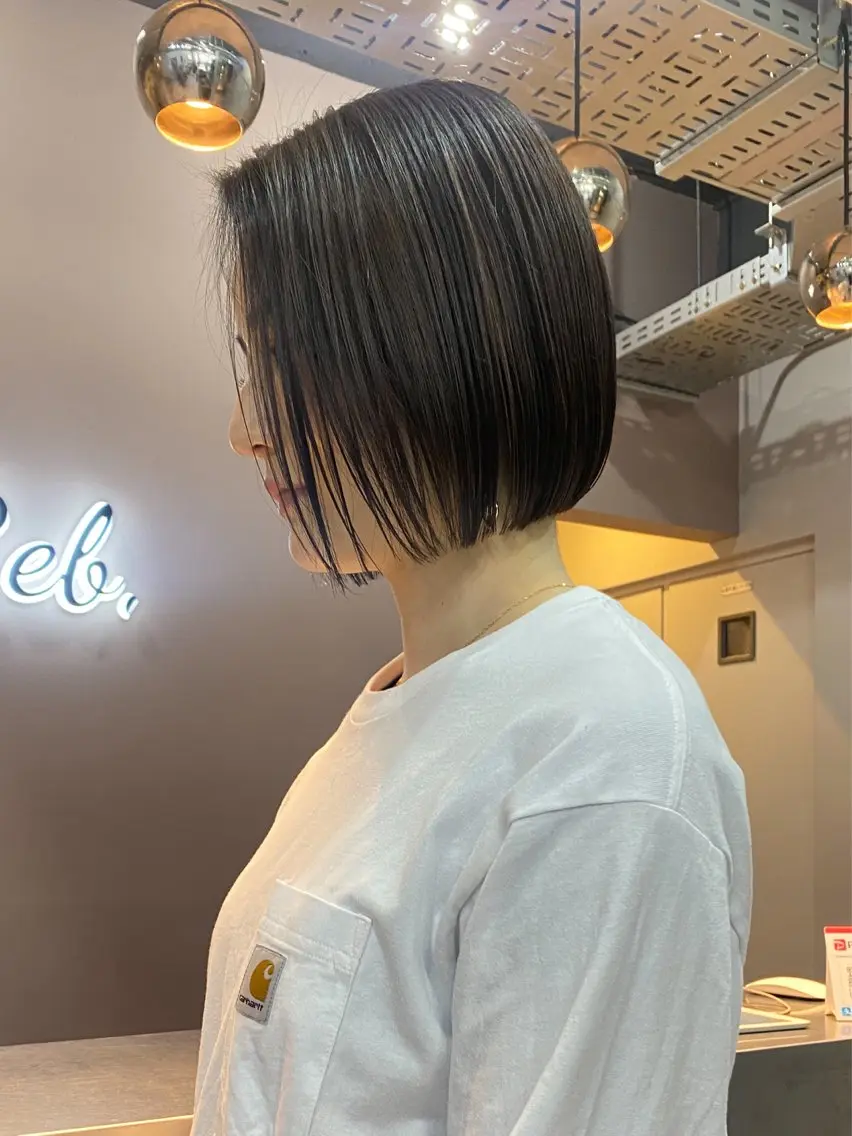 ショート カット ヘアカラー トリートメント 中山 天地のヘアスタイル