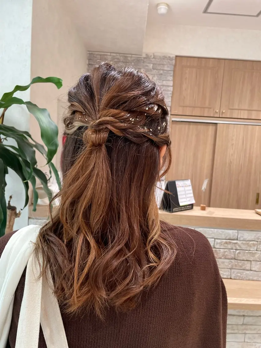 ロング ヘアセット レイヤー×ハイライト 🌷RINA🌷のヘアスタイル