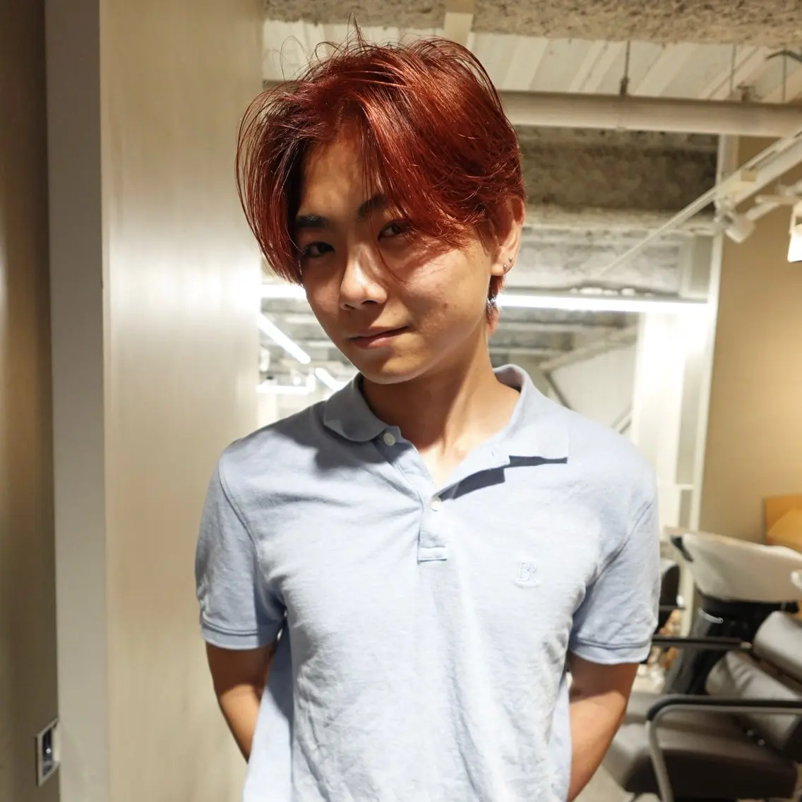 メンズ メンズブリーチ カット ヘアカラー 天神メンズ美容師/ fev soraのヘアスタイル
