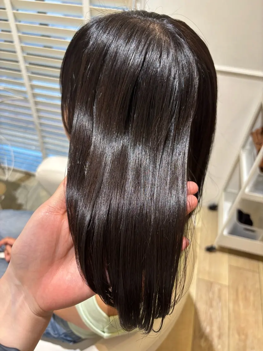 ミディアム カラー トリートメント カット ヘアカラー きづな 🌷のヘアスタイル