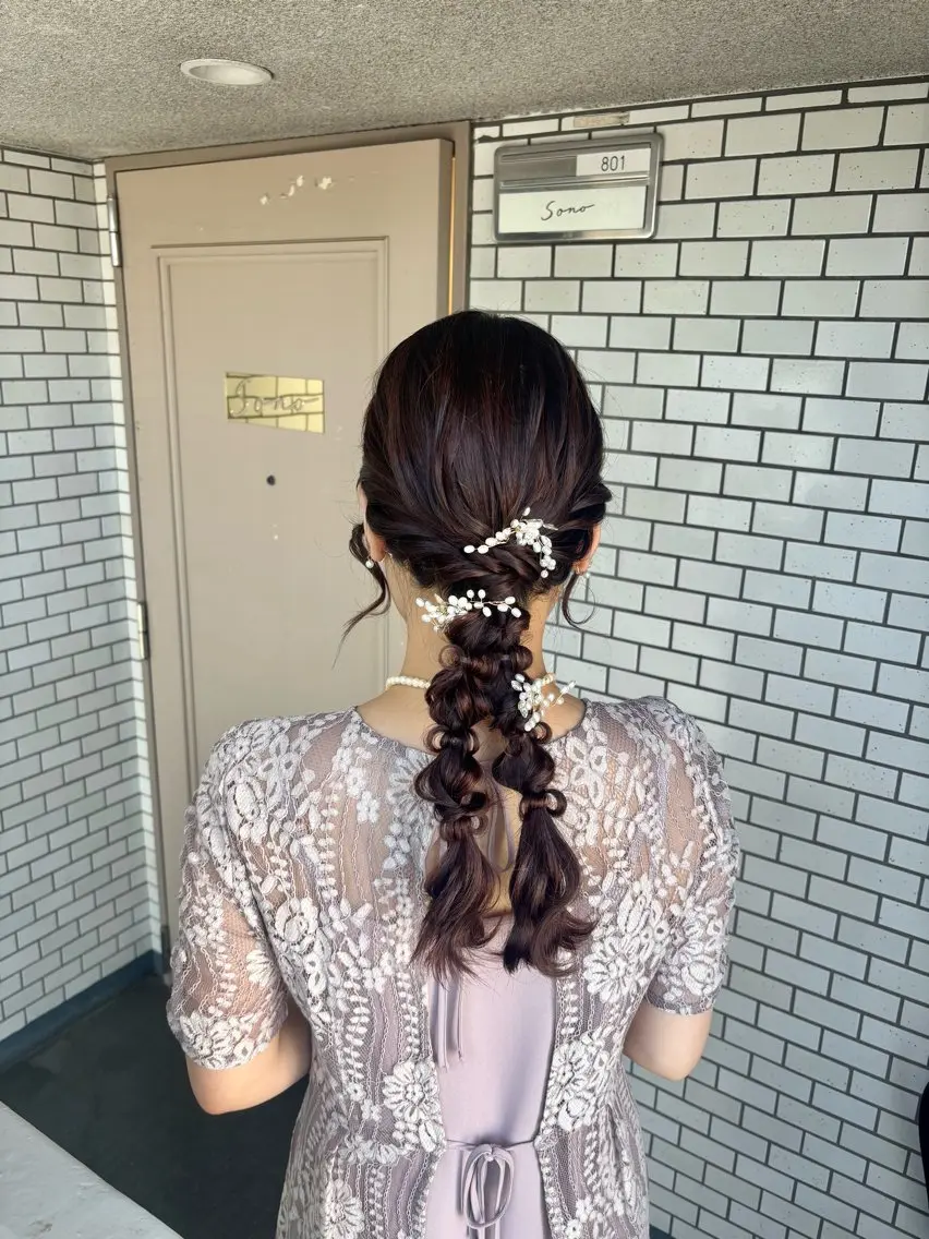 ヘアアレンジ ヘアセット 🌺ヘアメイク SYOKA🌺のヘアスタイル