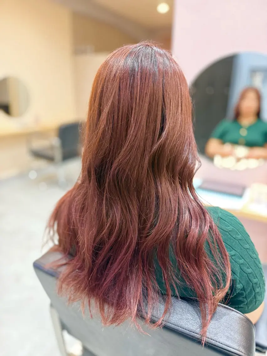 ミディアム カラー ブリーチ ピンクカラー 髪質改善 💫ボブ/レイヤー /似合わせカット💫のヘアスタイル
