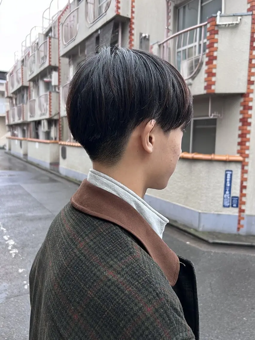 ミディアム ヘアアレンジ メンズ メンズパーマ /マッシュ/ヨシダのヘアスタイル