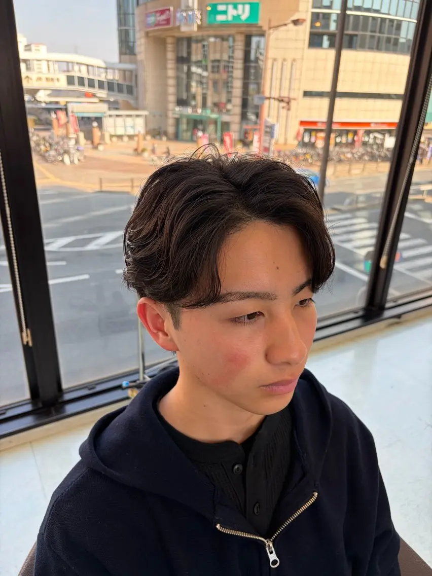 パーマ メンズ メンズパーマ ニュアンスパーマ カット パーマ ✨似合わせ特化美容師 WILL上村 拳吾のヘアスタイル