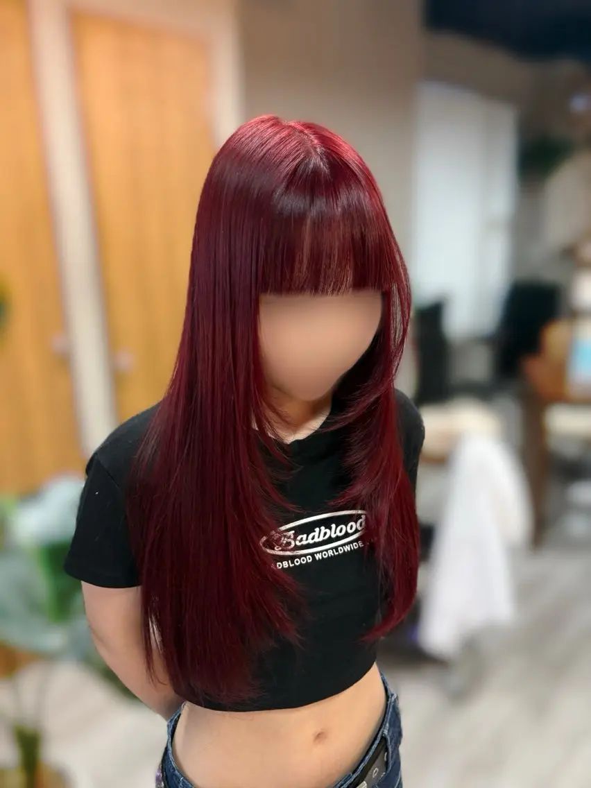 ロング ヘアカラー arika ninaのヘアスタイル