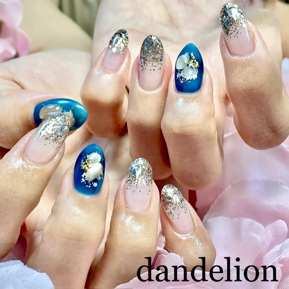 ネイル ハンドネイル ハンドケア dandelion ダンデライオンのネイルデザイン